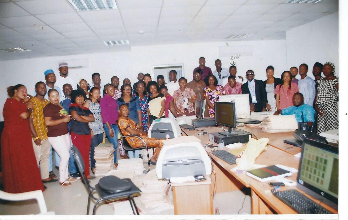 DocuSoft staff working together in a project room
