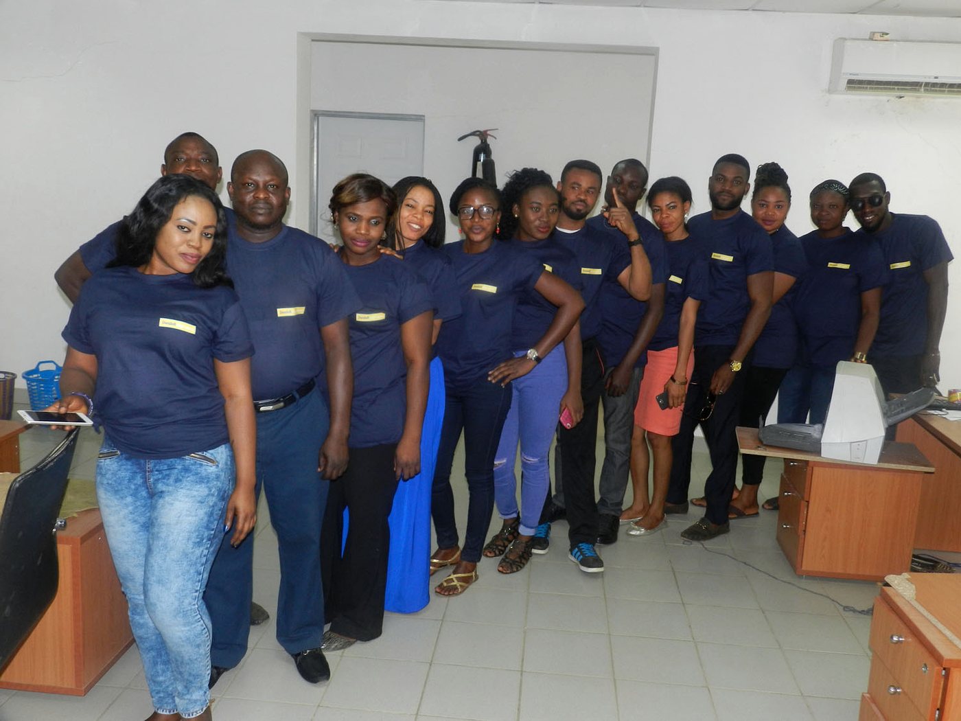 Members of the DocuSoft project team at work